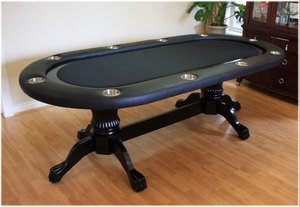 Table de jeu de luxe moderne spécifique au casino Table de poker et de mahjong en bois personnalisable de la meilleure qualité - Product Image 4