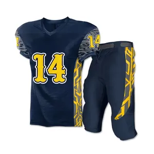 Uniforme de fútbol americano de alta calidad, conjuntos transpirables de manga corta, características de talla grande, precio barato del fabricante, venta al por mayor - Product Image 6
