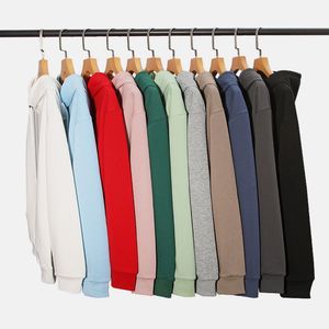 Sweat à capuche unisexe surdimensionné de qualité supérieure, épais, coupe ample, avec poche, couleur unie, 100 % coton, idéal pour l'hiver - Product Image 2