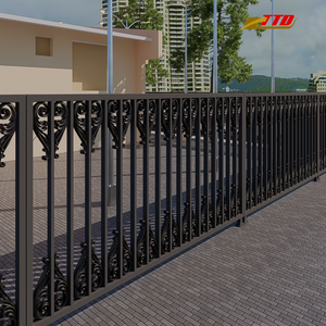 Clôtures en fer forgé de haute qualité traitées thermiquement avec modélisation 3D pour maisons, villas et jardins, résistance et beauté durable - Product Image 2