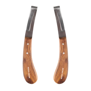 Couteau à sabot de qualité supérieure à bord unique pour droitier avec lame en acier japonais tranchante et manche en bois, couteau à sabot de toilettage Farrier - Product Image 6