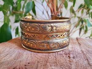 กำไลข้อมือแฟชั่นทำจากทองเหลืองฮอร์นอย่างหรูหราดีไซน์น่าทึ่ง - Product Image 2