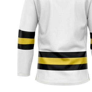 2025 maillot de hockey sur glace OEM personnalisé mode Hockey uniforme brodé cousu vêtements de sport flexible entièrement personnalisable pour les équipes - Product Image 5