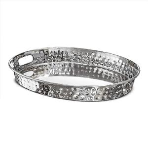 ร้อนที่กําหนดเองทําด้วยมือทองแดงโลหะตอกถาดโบราณในร่มพรรคครัวต้องการกาแฟและอาหารเสิร์ฟจานถาด - Product Image 5