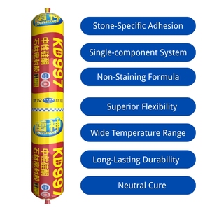 Sigillante <span class=keywords><strong>per</strong></span> Pietra KEDA Thor KD997 Premium a Polimerizzazione Neutra, <span class=keywords><strong>Silicone</strong></span> Non Macchiante <span class=keywords><strong>per</strong></span> Sigillatura di <span class=keywords><strong>Marmo</strong></span>, Granito e Pietra Naturale - Product Image 4