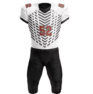 Uniforme de football américain de qualité supérieure Haut respirant de haute qualité Tendance avec manches courtes Prix de gros pour les garçons - Product Image 2