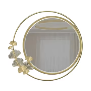 Miroir mural moderne à motif floral Miroir mural en fer de qualité créative Décoration de mariage Art mural au meilleur prix - Product Image 4