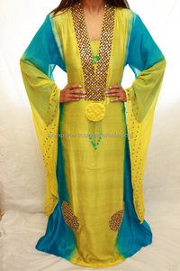 Kaftan élégant ombré de deux couleurs nouvelle arrivée avec des perles travail vente chaude au Moyen-Orient - Product Image 2