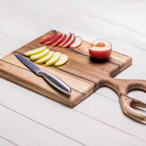 เขียงไม้ทรงสี่เหลี่ยมคุณภาพพรีเมียม 100% ทำจากไม้ ใช้งานได้ยาวนาน ปลอดภัยสำหรับเครื่องล้างจาน ปรับขนาดได้ตามต้องการ สำหรับใช้ในครัว - Product Image 1