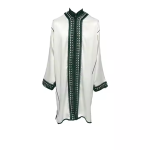Ensemble Traditionnel Marocain pour Homme 3 Pièces Style Classique Thobe Jabador Djellaba Jubba Longueur au Sol Polyester Vintage Musulman - Product Image 3