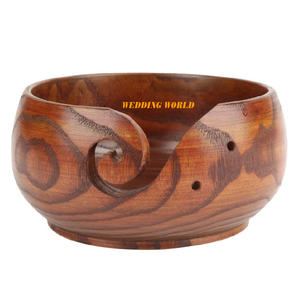 Bol à chocolat en bois rond de qualité supérieure dessus de table fait à la main nouveau bol sucré taille personnalisée nouveau bol à chocolat en bois - Product Image 4