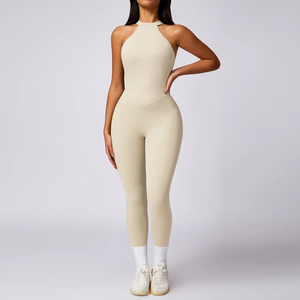 OEM Available Yoga Jumpsuit for Women sustainable <b>Light</b> Weight Breathable stylish new arrival Yoga Jumpsuit with Perfect Style - Product Image 1