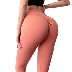 Taille haute recyclé personnaliser pantalons de Yoga pour femmes à la mode Leggings serrés vêtements de sport entraînement Gym Fitness ensembles Scrunch Leggings - Product Image 2