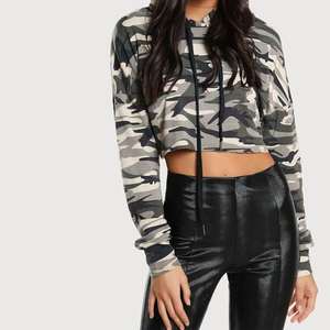 Novedad: Sudaderas Cortas con Capucha para Mujer, Manga Larga, Algodón, Color Sólido, Ropa de Moda, Venta al por Mayor, Directo de Fábrica OEM - Product Image 2