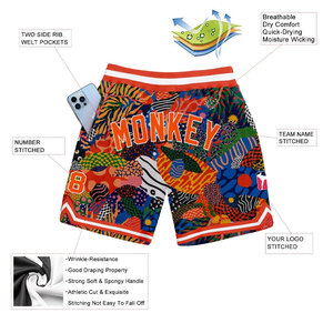 Séchage rapide respirant conception personnalisée imprimé athlétique entraînement quotidien basket-ball Shorts classique Performance Style Gym Streetwear - Product Image 2