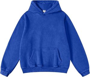 Bordado desgastado Primavera Vintage Personalizado Tallas grandes Sudadera con capucha Algodón Rhinestone Peso pesado Venta al por mayor de gran tamaño - Product Image 2