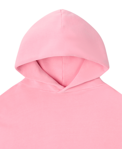 OEM Rose Surdimensionné Y2k Lourd Décontracté Solide 500gsm Blanc Femmes Unisexe Pull Streetwear Drop-shoulder hoodies pour femme - Product Image 6