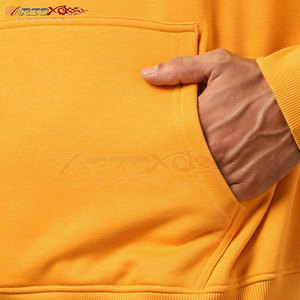Sweat à capuche en polaire imprimé pour homme avec motif artistique sur le devant, cordon de serrage réglable, taille et couleur personnalisables - Product Image 6