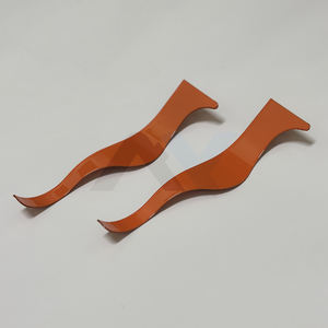 Navaja de Afeitar Curva Estilo Dominicano, Tendencia en la Industria, Acero Inoxidable, Naranja, Ligera, Cuchilla Reemplazable, Empaque OEM para Barbería - Product Image 6