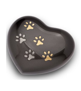 Urnes en forme de coeur Paw Pet pour cendres Urnes de crémation de conception en forme de coeur en gros avec des prix raisonnables - Product Image 1