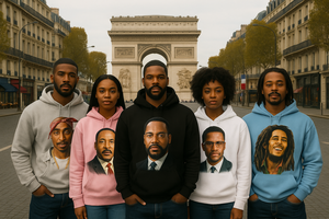 Sweats à capuche personnalisés pour hommes, 100% coton, poids lourd, qualité supérieure, impression personnalisée, sweats à capuche surdimensionnés de style streetwear pour hommes - Product Image 2