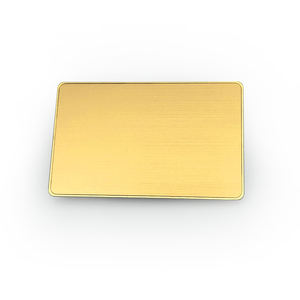 Tarjetas de presentación metálicas de acero inoxidable con logotipo personalizado, cortadas con láser, grabadas, con NFC, de alta calidad, tamaño estándar, placa de identificación metálica en blanco. - Product Image 4