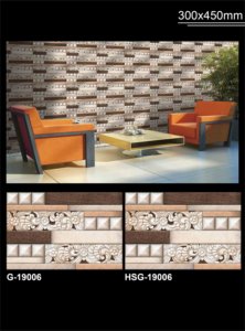 300x450mm Carreaux muraux en céramique Carreaux muraux de qualité supérieure avec élévation de surface mate Carreaux muraux par Lexus Ceramic India - Product Image 4