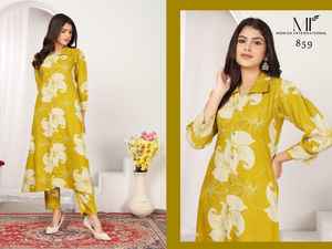 Moksh International Co-ord set WONDOR VOL 1 <b>Kurti</b> wholesale market in india - Product Image 4