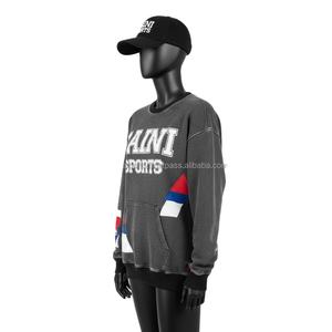 Sudadera de gran tamaño para mujer, algodón, poliéster, forro polar, cálido, suave, logotipo personalizado, estampado de farol, ropa de calle, Top, sudaderas transpirables para mujer - Product Image 4