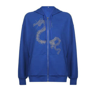 Oem Service Wholesale Best Design <b>Rhinestone</b> <b>Hoodies</b> Basics Cotton Blended Lightweight Solid Color <b>Rhinestone</b> <b>Hoodies</b> - Product Image 1