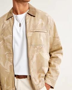 Veste en jean pour homme, fabrication en usine, sans capuche, boutons sur le devant, veste en jean personnalisée imprimée - Product Image 3