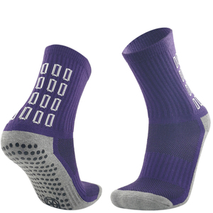 Calcetines deportivos para adultos al aire libre antideslizantes con logotipo personalizado para hombre, calcetines gruesos de fútbol con función antibacteriana, agarre al por mayor - Product Image 1