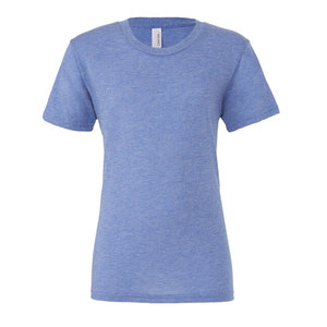 T-shirt à col rond à manches courtes Bella Canvas Black Heather CVC Jersey T-shirts pour hommes - Product Image 5