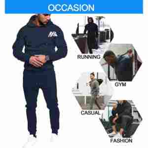 Chándal de entrenamiento ajustado para hombre con logotipo personalizado de alta calidad, ropa de calle informal, conjunto de chándal y pantalones de chándal para gimnasio, venta al por mayor - Product Image 6