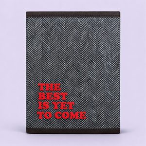 Fabric-Fabricated Grey <b>Journal</b> Notebook for Portable <b>Writing</b> - Product Image 1