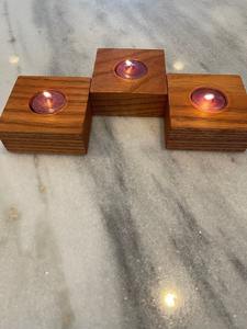 Bougeoir fait main Bougeoir personnalisé Décor en résine de bois Bougeoir décoratif - Product Image 5