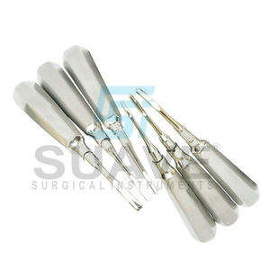 Elevadores de raíz apical de extracción quirúrgica Instrumentos dentales de acero inoxidable de la izquierda por INSTRUMENTOS SURGICAL SUAVE - Product Image 1