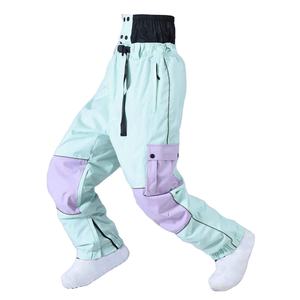 Pantalones Casuales de Primera Clase Personalizados para Hombre, Pantalones de Hip Hop de Color Sólido, Pantalones Holgados para Esquí con Cintura Elástica, Estilo Urbano - Product Image 1