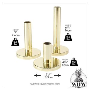 Portavelas de lujo hecho a mano de Venta caliente, portavelas de metal de la mejor calidad en Latón chapado en oro, soporte de vela - Product Image 4