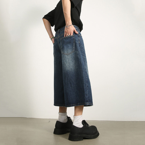 Wholesale Men Jorts made with durable <b>stitching</b> perfect for daily casual and outdoor wear - Product Image 5