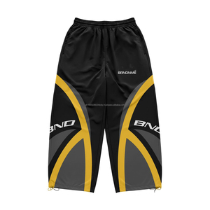 Ensemble survêtement décontracté streetwear sportswear surdimensionné personnalisé avec veste réfléchissante 3M et pantalon de jogging coupe-vent en nylon pour homme - Product Image 3