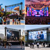 Panel LED Ultra HD P3.91 Resistente al Agua para Eventos de Música y Espectáculos en Vivo, Precio de Alquiler