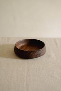 Cuenco de madera texturizado hecho a mano para decoración del hogar, cuenco de madera Natural tallada de 7 pulgadas, utensilios de cocina rústicos de comedor modernos - Product Image 4