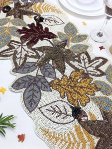 Camino de Mesa Colorido de Moda, Camino de Mesa de Tela con Parches y Cuentas, Decoración Festiva para Mesa de Cena y Celebraciones - Product Image 6