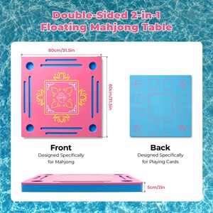 Mesa de Mahjong Flotante Americana de Material EVA para 4 Jugadores, Mesa de Juego Acuática para Tarjetas de Póker, Dominós, para Adultos, Jacuzzi - Product Image 4
