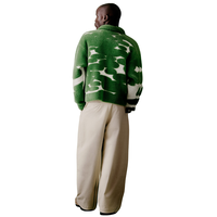 Pull en tricot de Bornéo, fil texturé duveteux, motif inspiré de la nature, vêtement d'hiver de qualité supérieure, doux, confortable, coupe décontractée, tricot