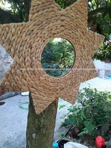 Water Hyacinth <b>Mirror</b> Frame Wall Hanging <b>Mirror</b> Customized Size <b>Vintage</b> Rustic Design Home Decor KING CRAFT VIET Vietnamese - Product Image 5