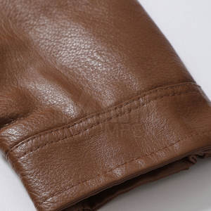 แจ็กเก็ตหนัง PU มีซิปสำหรับผู้ชายแจ็คเก็ตหนังฤดูหนาวสไตล์ยอดนิยม - Product Image 3