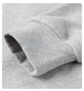 Sudadera con capucha de hombro caído de algodón 100% de alta calidad, sudadera de cuello redondo con logotipo personalizado con diseño en blanco para sudaderas con capucha de temporada de otoño - Product Image 4