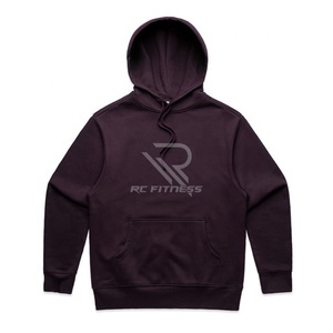 Sudadera con Capucha HIC Personalizada con Bordado, Felpa Gruesa, Hombros Caídos, 100% Algodón, Alta Calidad, Corte Regular, para Hombre, Invierno, Color Liso - Product Image 1